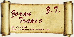 Zoran Trapić vizit kartica